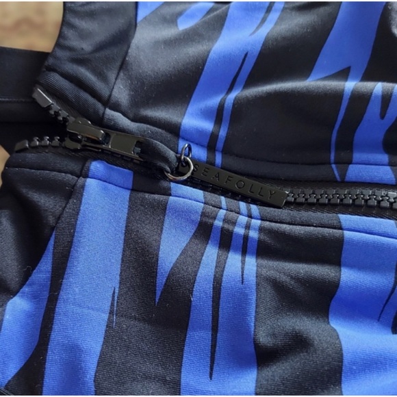 Seafolly Fastlane Scuba One Piece Swimsuit in Blue Ray - Picture 4 of 6